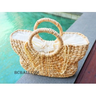 water hyacinth handbags seagrass natural design